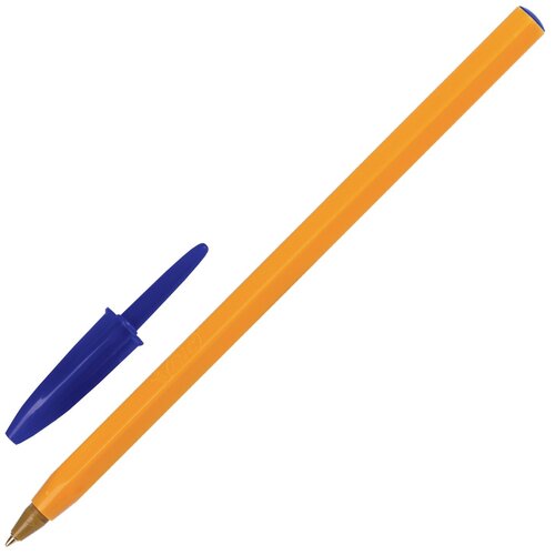 Ручки шариковые BIC Orange Fine, набор 8 шт, синие, линия письма 0,32 мм, пакет (919228)