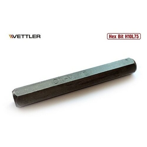 VETTLER Бита вставка шестигранная 10мм 3/8 длина 75мм VETTLER vettler бита вставка torx t60 3 8 75мм vettler