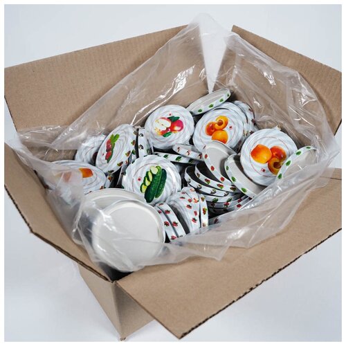 Комплект крышек «Елабужские крышки» Винтовые III-82, 150 шт. для консервирования полноцветные (Елабужские крышки)