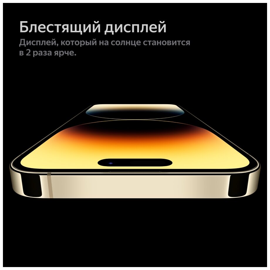 Смартфон Apple iPhone 14 Pro Max 256Gb (MQ893ZA/A) Gold - фото №14