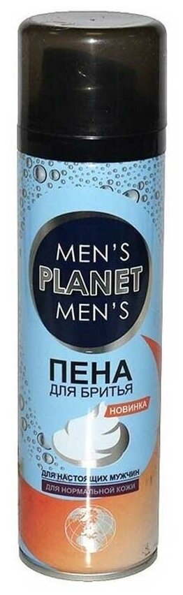 Пена для бритья Men's Planet для нормальной кожи, 200 мл