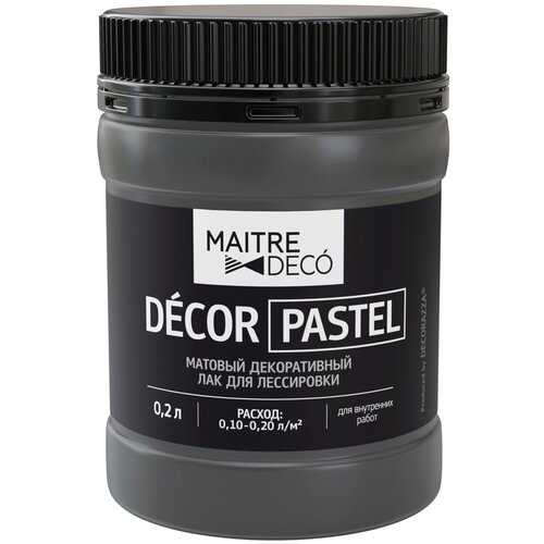 Maitre Deco Décor Pastel прозрачный, матовая, 0.2 л