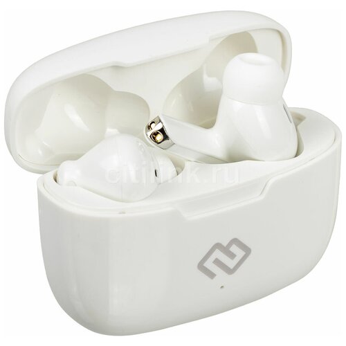 Наушники Digma TWS-19 Bluetooth внутриканальные белый tws19w 186000₽