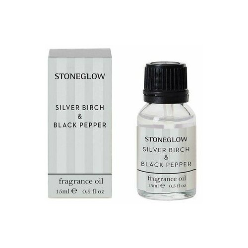 Аромамасло StoneGlow серебряная береза и черный перец (Silver Birch & Black Pepper), 15 мл