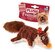 Игрушка GIGWI Plush Friendz Лиса с пищалкой, коричневая для собак...