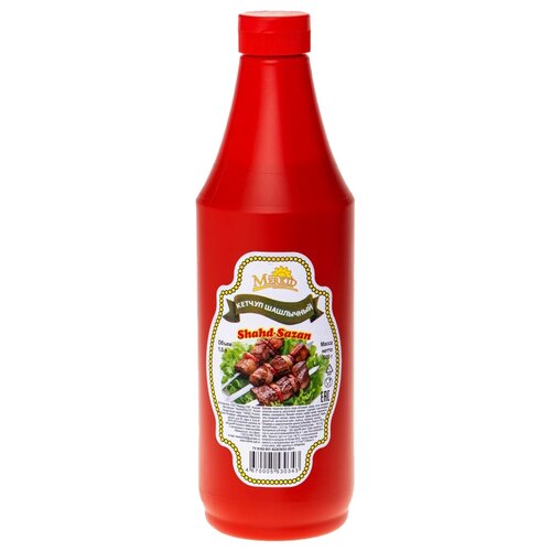 Кетчуп шашлычный Shahd Sazan, ТУ, пластиковая бутылка, 900гр