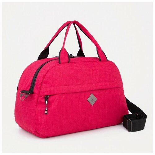 фото Сумка спортивная на молнии, наружный карман, цвет розовый mikimarket