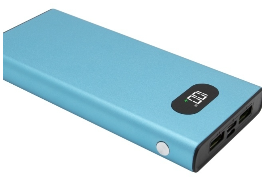 Аккумулятор внешний универсальный TFN 10000mAh Blaze LCD PD 22.5W blue - фото №8