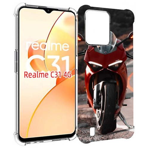 Чехол MyPads дукати мотоцикл для OPPO Realme C31 задняя-панель-накладка-бампер чехол mypads дукати для realme 10 5g задняя панель накладка бампер