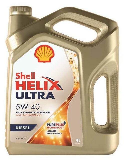 Масло моторное SHELL HELIX DIESEL ULTRA 5W40 синтетика 4 л 550040558
