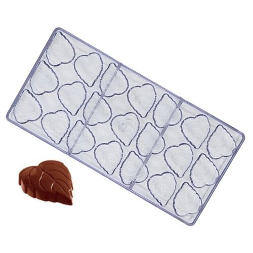 Форма для конфет Листочки 21 ячейка Иу Йоуда