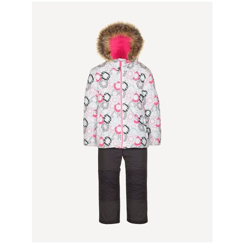 Комплект для девочки (куртка, полукомбинезон), Gusti, GW21GS825-WHITE, размер 2/92
