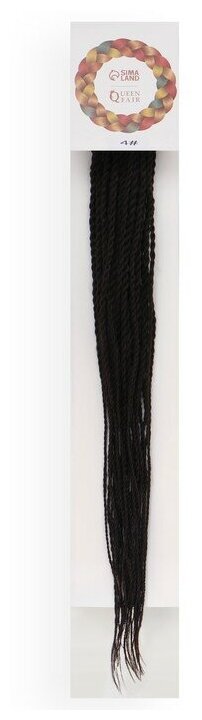 Сенегал твист, 55-60 см, 100 гр (CE), цвет тёмный каштан( 4) - фотография № 3
