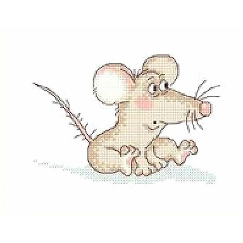 Набор для вышивания Сделано с любовью Крыся 10x15 см, Мыши Детские Животные