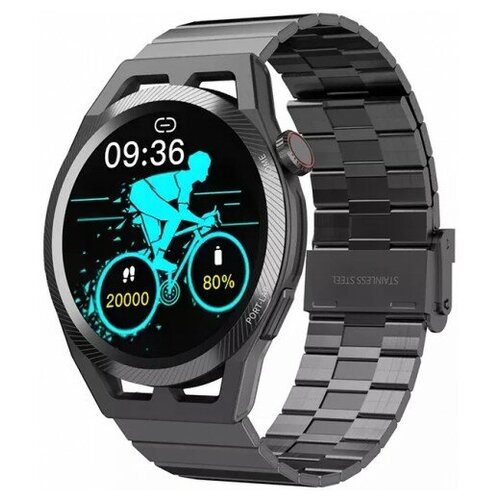 Умные часы BandRate Smart BRSSK14BBMET с шагомером счетчиком калорий тонометром 650000₽