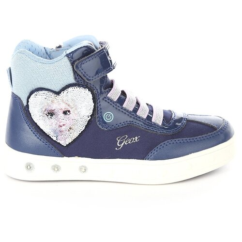 Кроссовки для девочки J Skylin Girl, бренда GEOX, размер 36, цв. синий