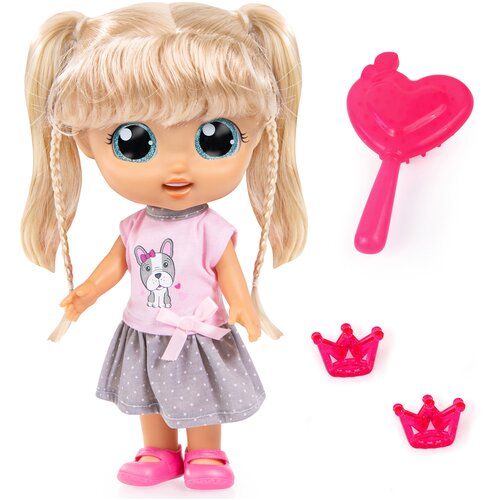 Кукла Bayer City Girl 31 cm со звуком в серо-розовом платье (с аксессуарами) 93221AC