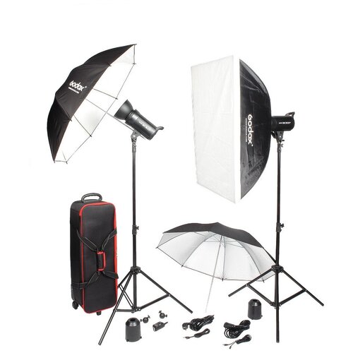 Комплект студийного света Godox SK300II-E, 2х300 Дж зонт godox ub 002 101см серебро черный