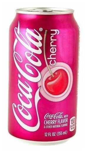 Газированный напиток Coca-Cola Cherry / Кока-Кола Вишня 355 мл. (США) - фотография № 6