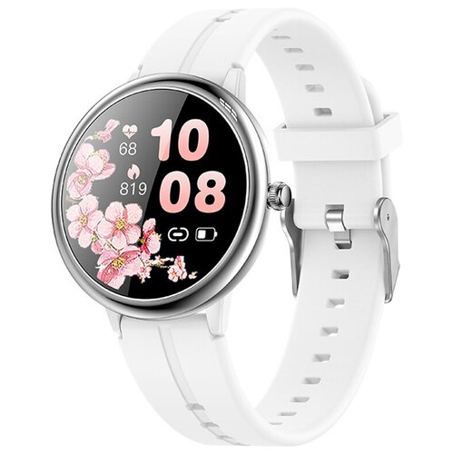 Круглые Умные часы SMART WATCHES с Bluetooth 52 Смарт часы Eternal classic Часы с функцией голосового помощника Белый 258400₽