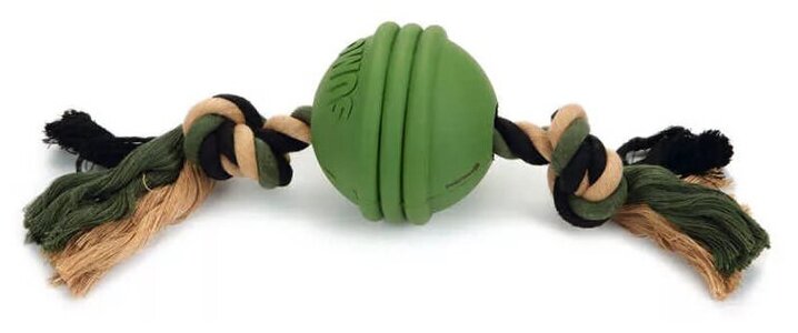 Beeztees 626707 Игрушка д/собак "Sumo Fit Ball" Мяч на канате зеленый 31,8*7,9*7,9см . - фотография № 2