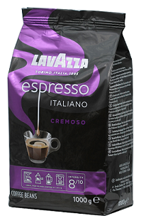 Lavazza Espresso Italiano Cremoso кофе в зернах 1кг пакет (2733)