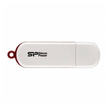 Флеш-память Silicon Power LuxMini 320, 8Gb, USB 2.0, бел, SP008GBUF2320V1W