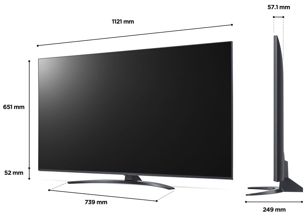 Телевизор LG 50' 50UQ81006LB черный - фото №2