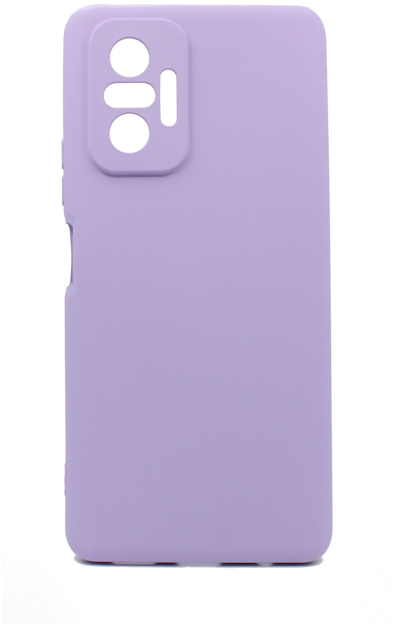 Чехол Soft-Touch Mobix для Xiaomi Redmi Note 10 Pro / Note 10 Pro Max с защитой камеры и бархатной подкладкой цвет : Сиреневый