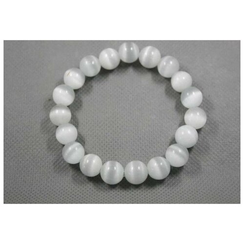 фото Handinsilver ( посеребриручку ) браслет из белого камня кошачий глаз 10мм