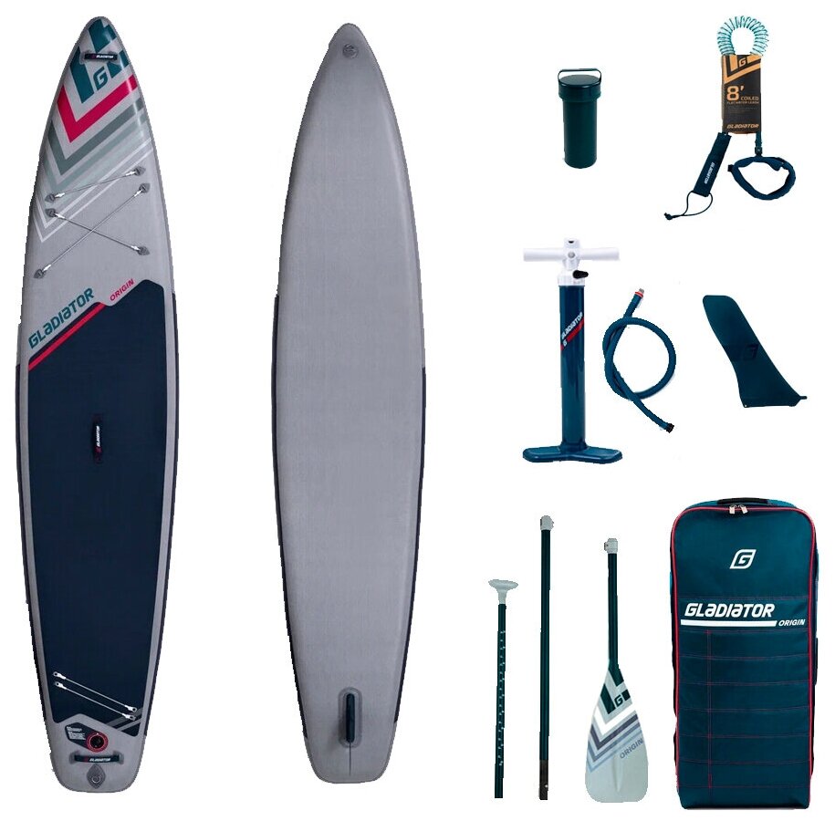 Cап борд надувной двухслойный Gladiator ORIGIN 12'6" T / Sup board, сапборд, доска для сап серфинга