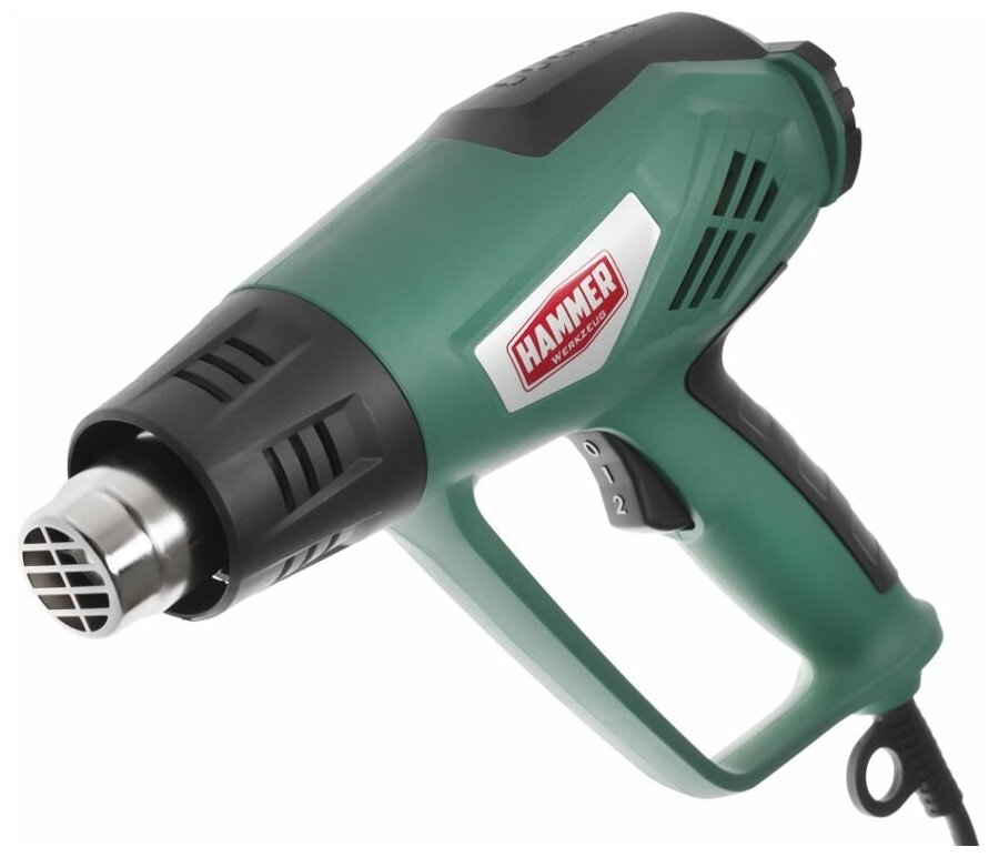 Фен технический Hammer HG2020A 2200Вт 50/350-600С 300/500л/мин., насадки, тепл.защита