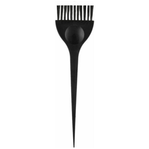 Queen fair Кисть для окрашивания волос с фиксатором, 21 х 5,5 см, цвет чёрный