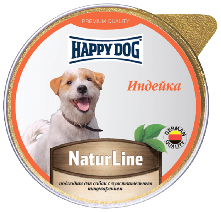 Happy Dog Natur Line консервы для собак Индейка паштет 125 гр