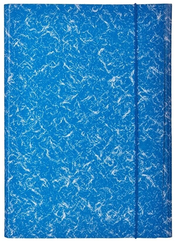 Папка картонная Attache на резинке, синий (478269)