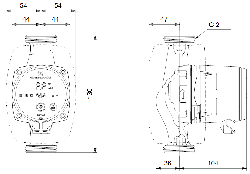 Циркуляционный насос Grundfos - фото №2