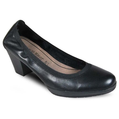 фото Туфли marco tozzi, демисезонные, натуральная кожа, размер 38, черный