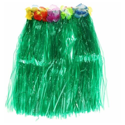 фото Гавайская юбка, цвет зеленый 40 см happy pirate