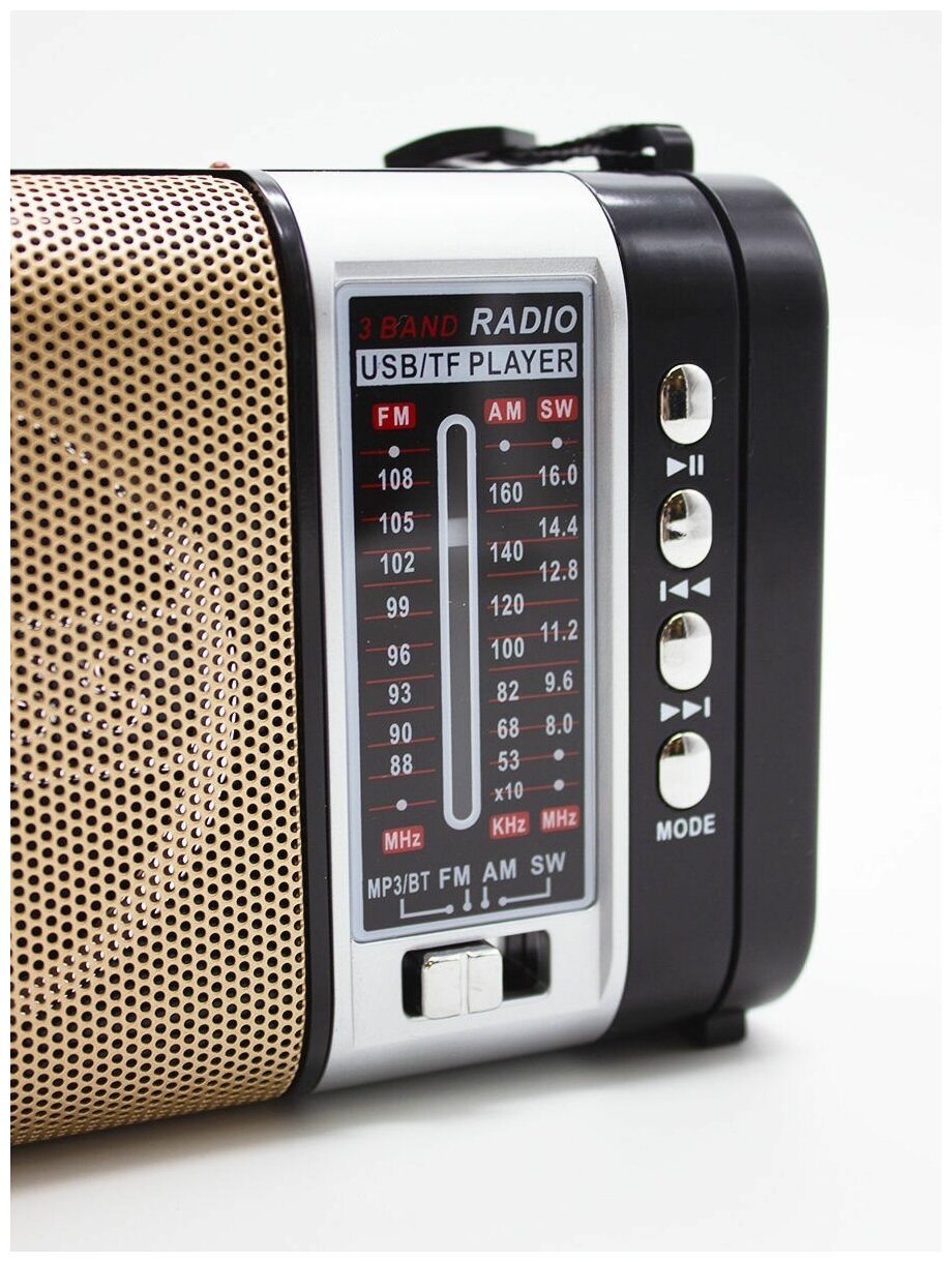 WAXIBA / XB-772BT Радиоприемник FM AM SW с фонарем и функциями беспроводной bluetooth колонки