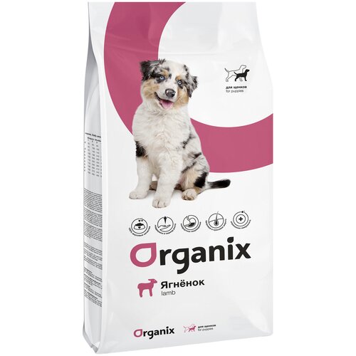 Сухой корм для щенков ORGANIX ягненок 1 уп. х 1 шт. х 18 кг (для средних пород)
