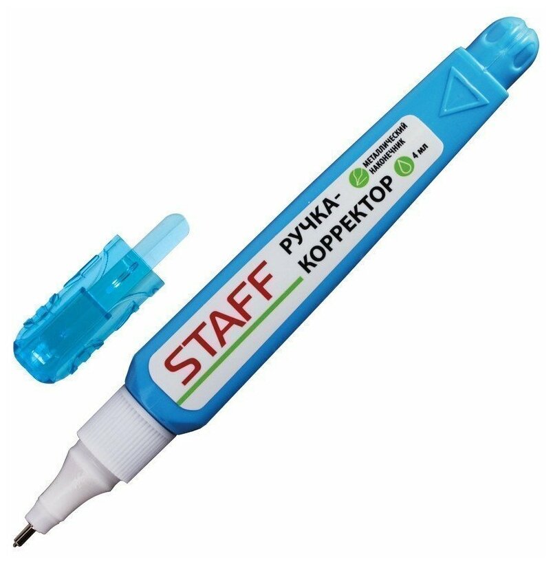 Ручка-корректор STAFF, 4 мл, металлический наконечник, 226815