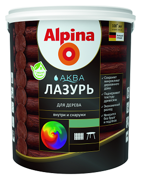 Лазурь Alpina акриловая орех 0.9 л - фото №7