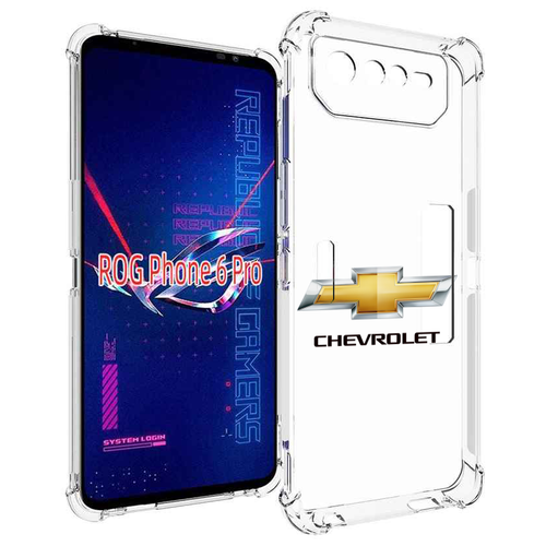Чехол MyPads сhevrolet-3 мужской для Asus ROG Phone 6 Pro задняя-панель-накладка-бампер