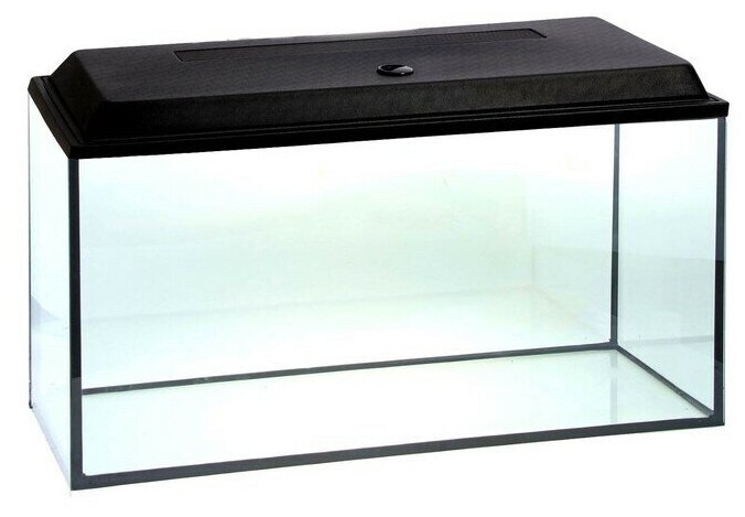 Пижон Аквариум прямоугольный с крышкой, 200 литров, 100 х 40 х 50/57 см, чёрный - фотография № 8