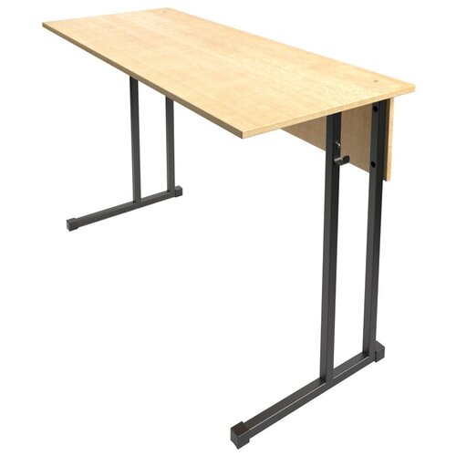 Стол-парта 2 мест. нерегул.1200*500*760мм, 6гр, клен/черный