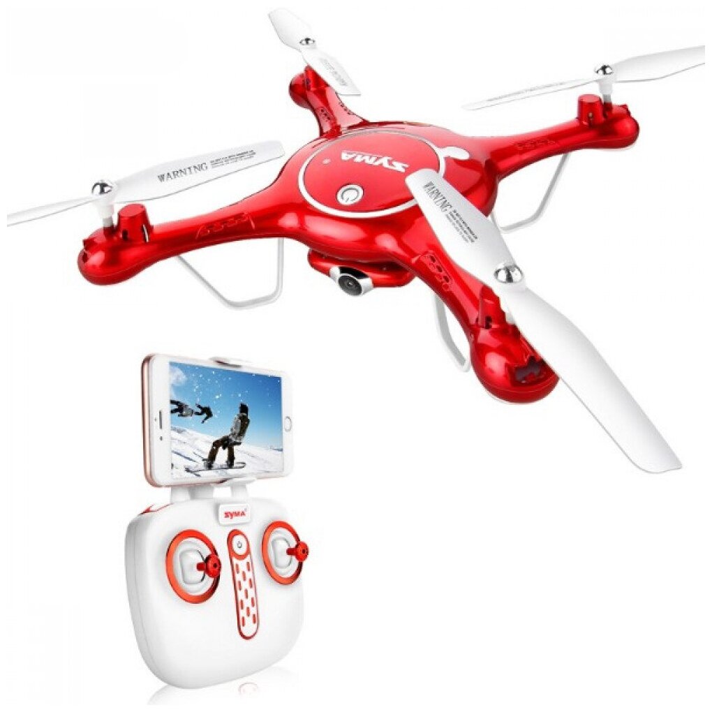 Syma Радиоуправляемый квадрокоптер Syma X5UW-720P с HD FPV Wi-Fi камерой 2.4G - X5UW-720P