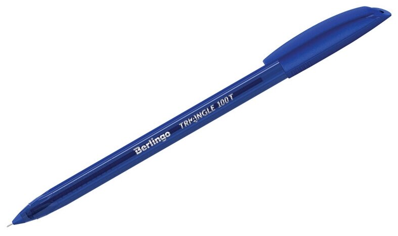 Набор шариковых ручек Berlingo "Triangle 100T" синяя, 0,7мм, трехгран, игольчатый стержень, упаковка 30 шт.