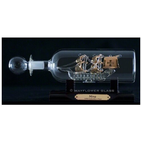 Корабль в бутылке Нина Христофор Колумб 1492 г. Размер: 5,6*21 см MayFlower