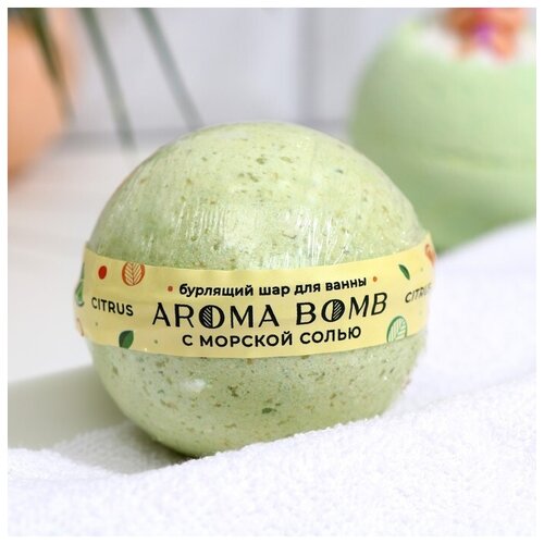 Aroma Soap бомбочка для ванн Citrus, 160 г бомбочка для ванн мой выбор с илецкой солью сладкий шоколад 140 г