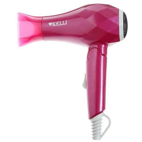 Фен Kelli KL-1124 1800Т Розовый 2-скорости 2-режима нагрева 86600₽